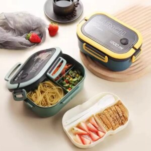 Kitchen Fruit Food Lunch Box With For Easy Carrying Outdoor Camping Picnic Food Microwave Safe And Convenient Heating Lunch Box