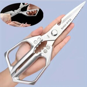 Kitchen Stainless Steel Scissors Food Grade Special Strong Household Chicken Bone Scissors Multifunctional Roast Food Scissor