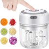 Electric Kitchen Food Chopper Mini Garlic Masher crusher USB Portable Meat Grinder Vegetable Chopper for Kitchen Gadgets