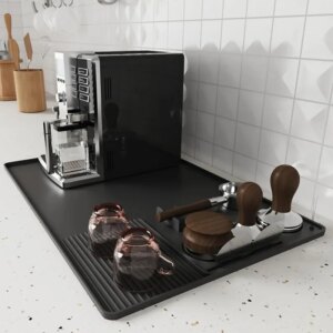 Coffee Machine Silicone Mat Tray Bar Fruits and vegetables Drain Pad Coffee Powder Pad Dining Table Insulation Protection Pad
