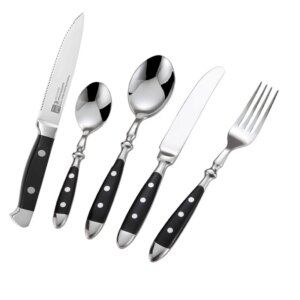 Classic Elegant Steak Knife Set Stainless Steel Highly Polished Handles Outdoor Barbecue Tourist  Delicate Utensils Dinnerware