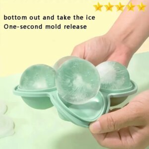 1pc Large Silicone Ice Cube Trays – Easy-Release, No Leakage, Perfect for Whiskey, Cocktails, Juice, and Parties