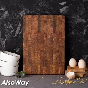 Large Size,High Quality Teak Wood Cutting Board:16.5*11.8 Inch/13.3*9.5 Inch,1 Inch Thick，Suitable For Christmas，Halloween