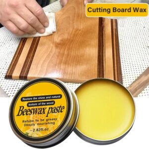 Chopping Board Beeswax Paste – （3/25/80g）Food Grade Coconut Oil + Vitamin E Deep Nourishment Restore Wood’s Natural Shine Tool