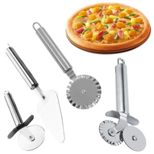 Pizza Cutter Stainless Steel Knife Cake Tools Pizza Wheels Scissors Ideal Pizza Pies Waffles Dough Cookies Kitchen Gadgets