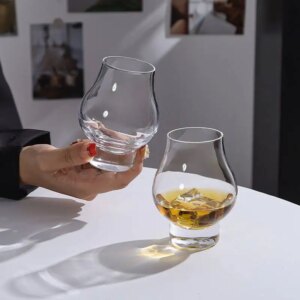 Whiskey Cocktail Wine Glass Smelling Tulip Tasting Cup Beer Brandy bar Borosilicate Snifters Heat Resistant Drink Tumbler