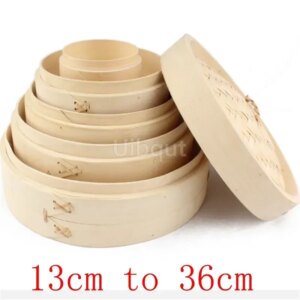 One Cage or Cover Cooking Bamboo Steamer Fish Rice Vegetable Snack Basket Set Kitchen Cooking Tools dumpling steamer steam pot