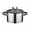ELO Black Pearl Casserole High with Glass Lid 24cm