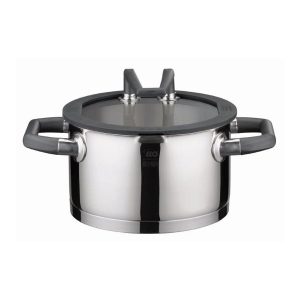 ELO Black Pearl Casserole High with Glass Lid 24cm