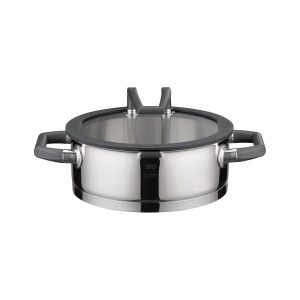 ELO Black Pearl Casserole with Glass Lid 24cm