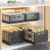 Non Perforated Folding Cabinet with Pull-out Basket Multifunctional Snack Storage Rack Household Kitchen Sink Storage Rack